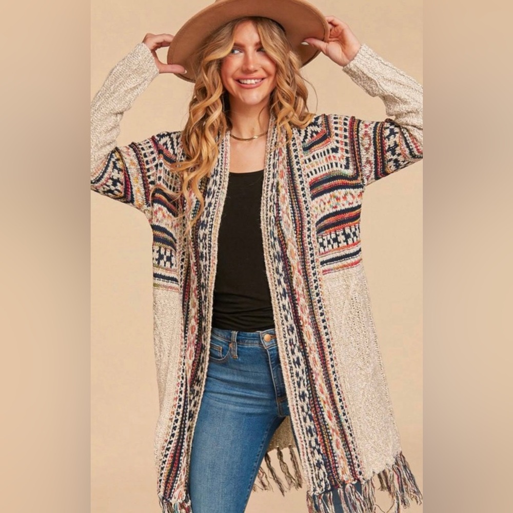 R Clothing Brand - Open Knit Cardigan - EUC - L/XL